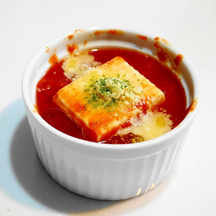 レンジで簡単・時短・美味!豆腐のトマト煮